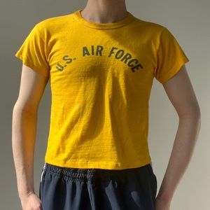 Us Air Force yellow shirt Vintage Lisa girl interrupted movie
